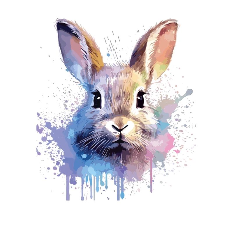 Funny rabbit - cute design for