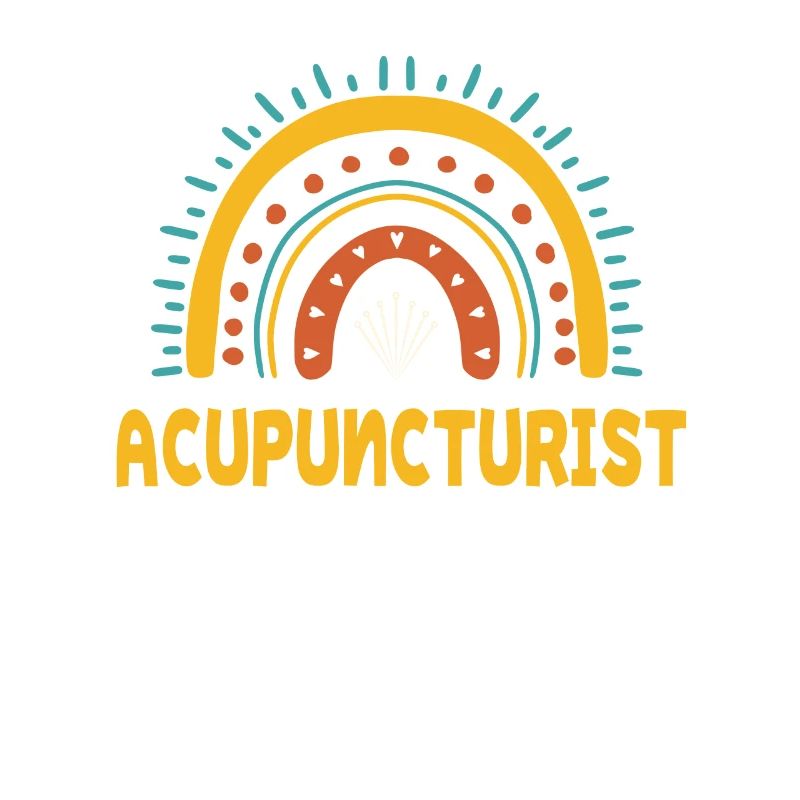 Cute Acupuncturist Boho Rainbow TCM