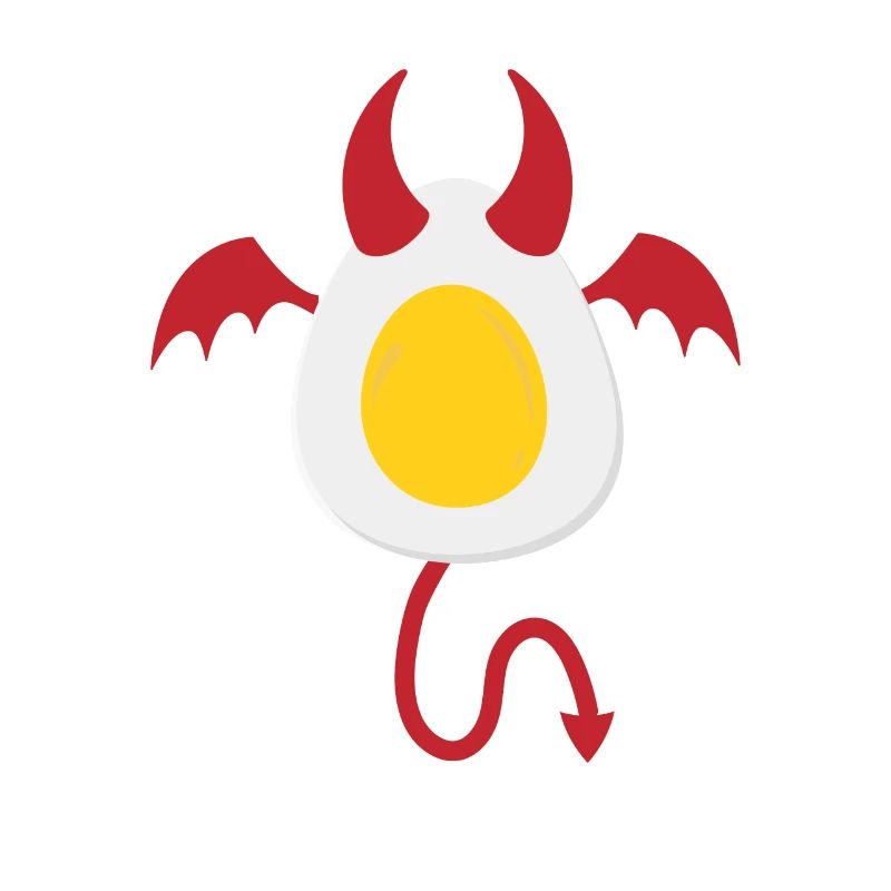 Funny Halloween Devil Egg Food Lover Spooky