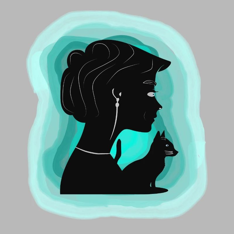 Affectionate cat shows her affection