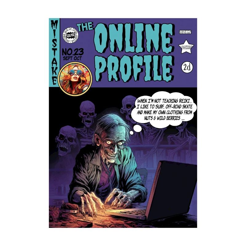 Retro Horror Comic - Das Online-Profil