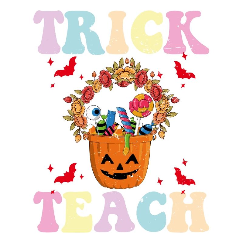 Trick oder lehren Sie lustige Halloween-Lehrer