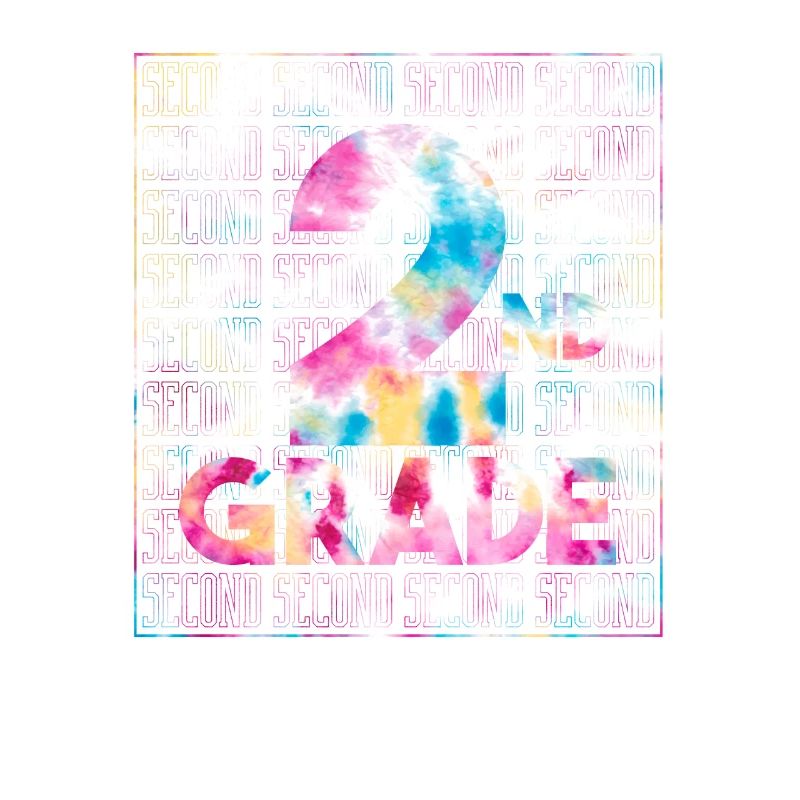 Tie Dye 2nd Grade Typography Team Second Grade