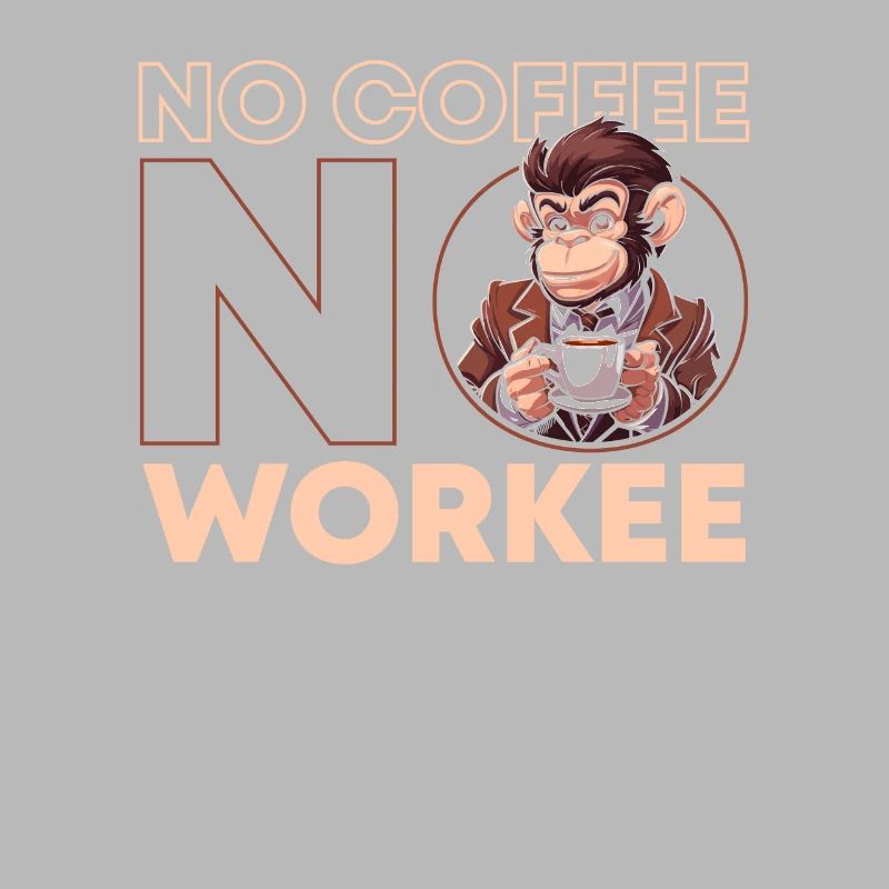 Café Café Singe Pas De Café Pas de Workee
