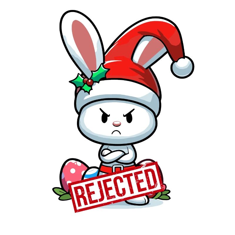 Offended Easter Bunny Christmas Funny Gift