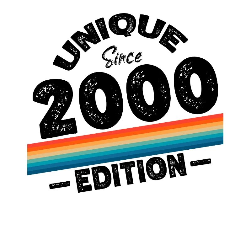 Unique seit 2000 Edition Geburtstag Vintage 2000