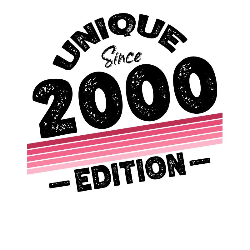 Unique seit 2000 Edition Geburtstag Vintage 2000