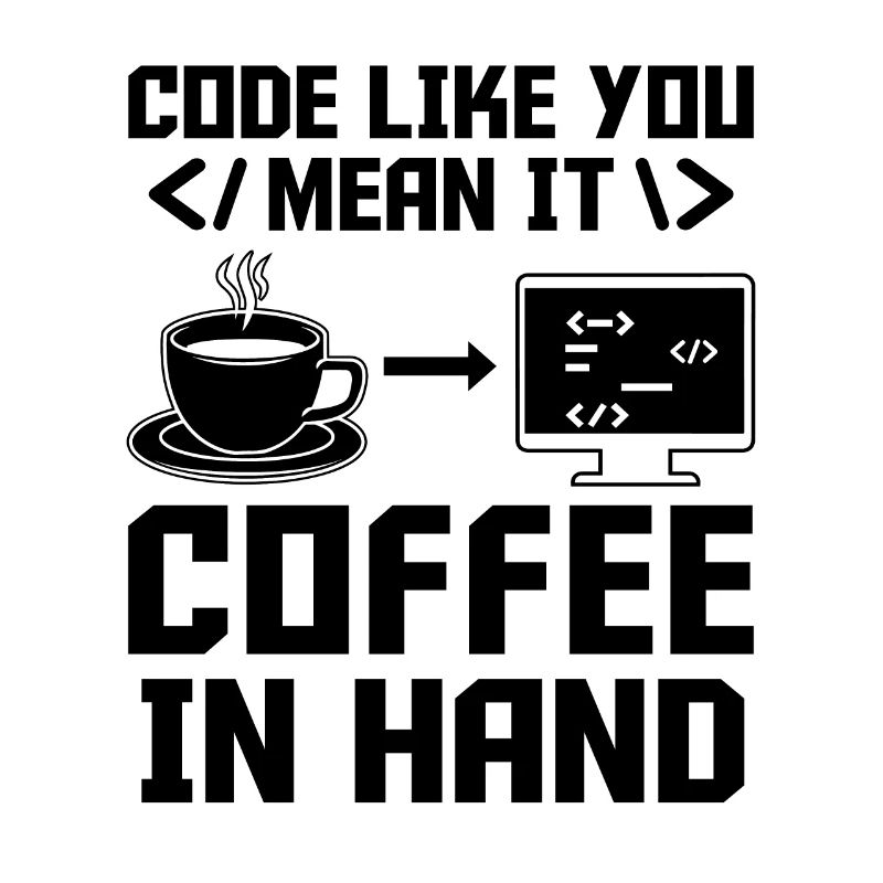 Kaffee-Codierung Programmierer Programmierer Entwickler Nerd Coff