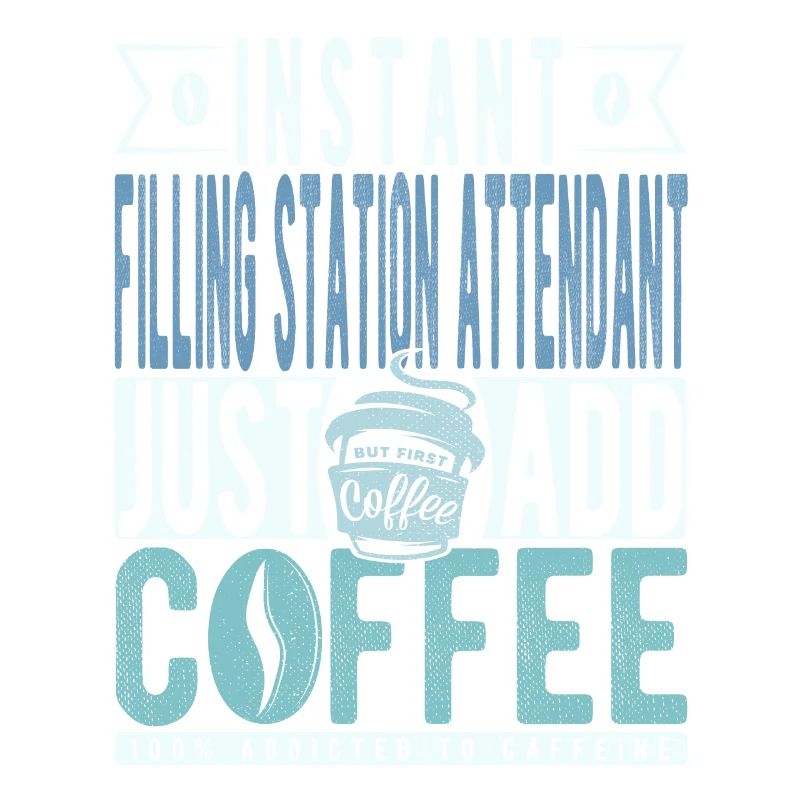 Le préposé à la station-service instantanée ajoute simplement du café