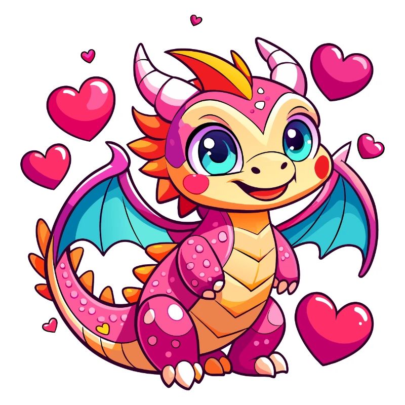Farbenfroher Drache
