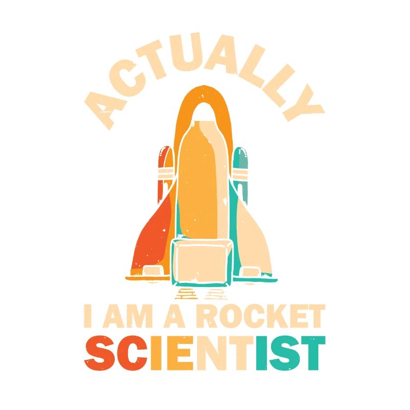 Retro Rocket Scientist Spaceman Space Shuttle