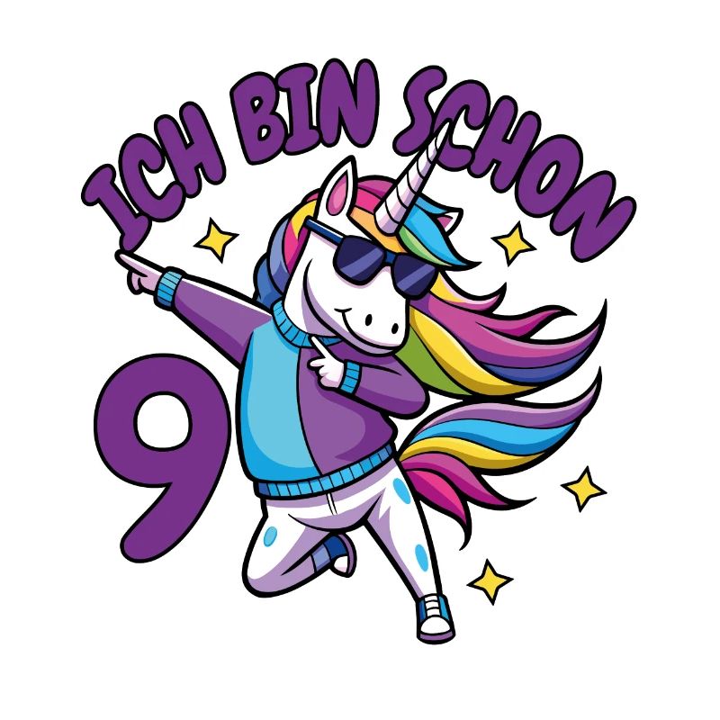 ich bin schon 9 Geburtstags Geschenk Mädchen shirt