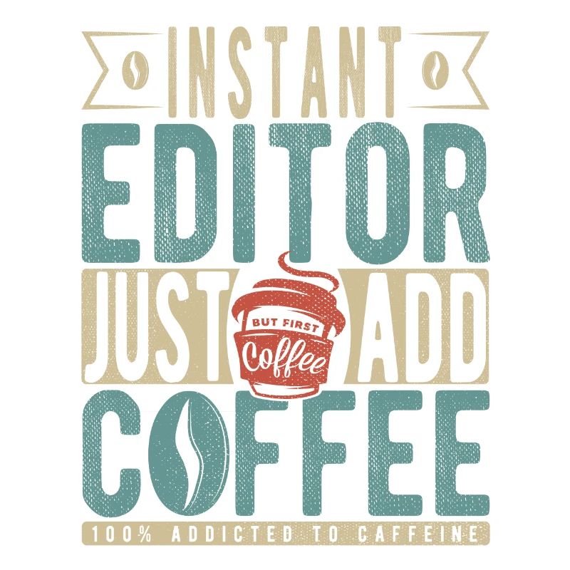 Éditeur instantané Il suffit d’ajouter du café