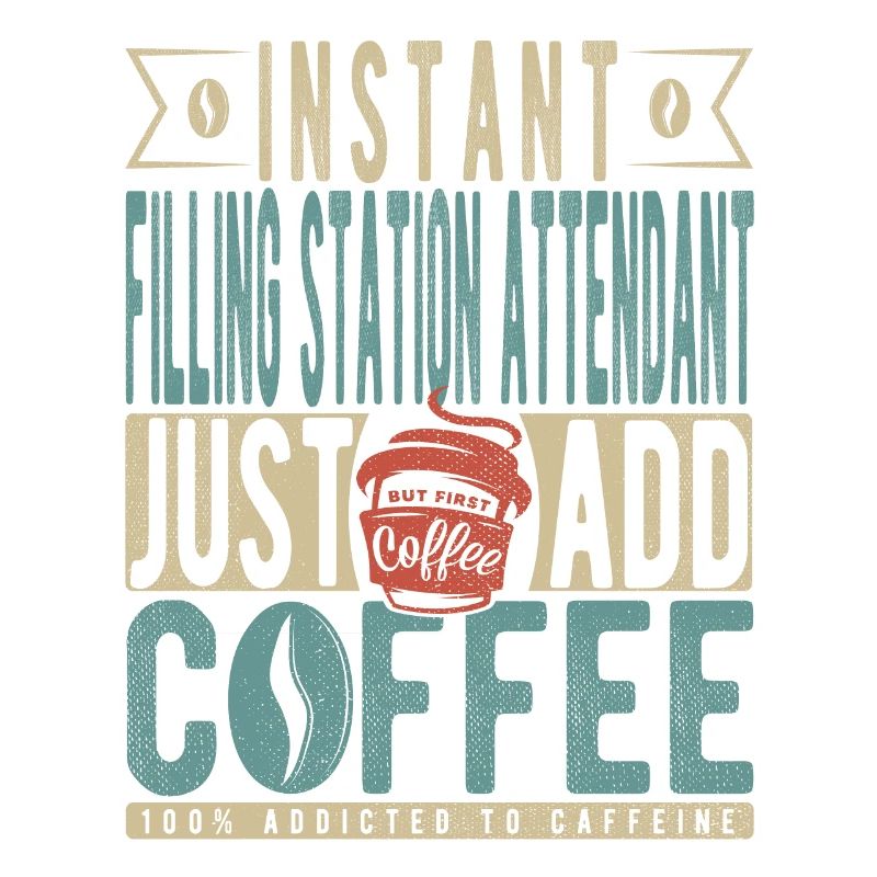 Le préposé à la station-service instantanée ajoute simplement du café