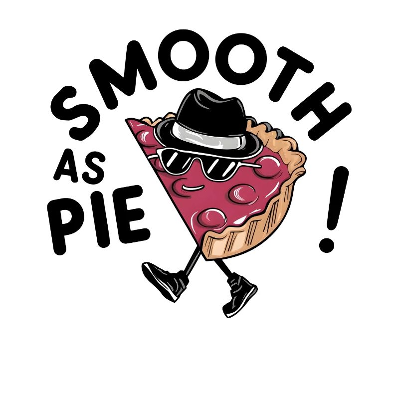 Moonwalking Pie: Smooth as Pie - Digital Artwork