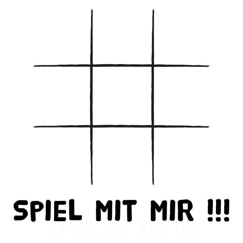 Leeres Tik tak to oder Käsekästchen, Spiel mit mir