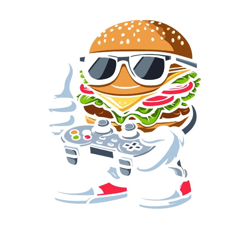 Gamer Gaming Burger Gaming Controller