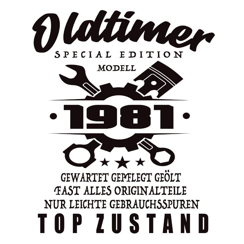 Oldtimer Special Edition Modell 1981 Geburtstag
