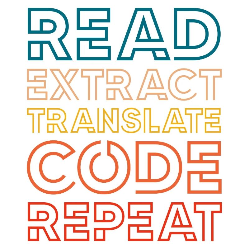 read extract translate code repeat Design for a