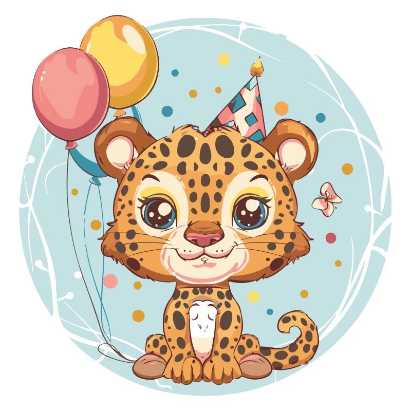 Bébé d’anniversaire léopard