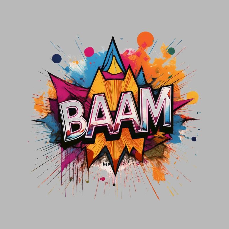 Baam Comic Sound Effect – Bold Pop Art Design