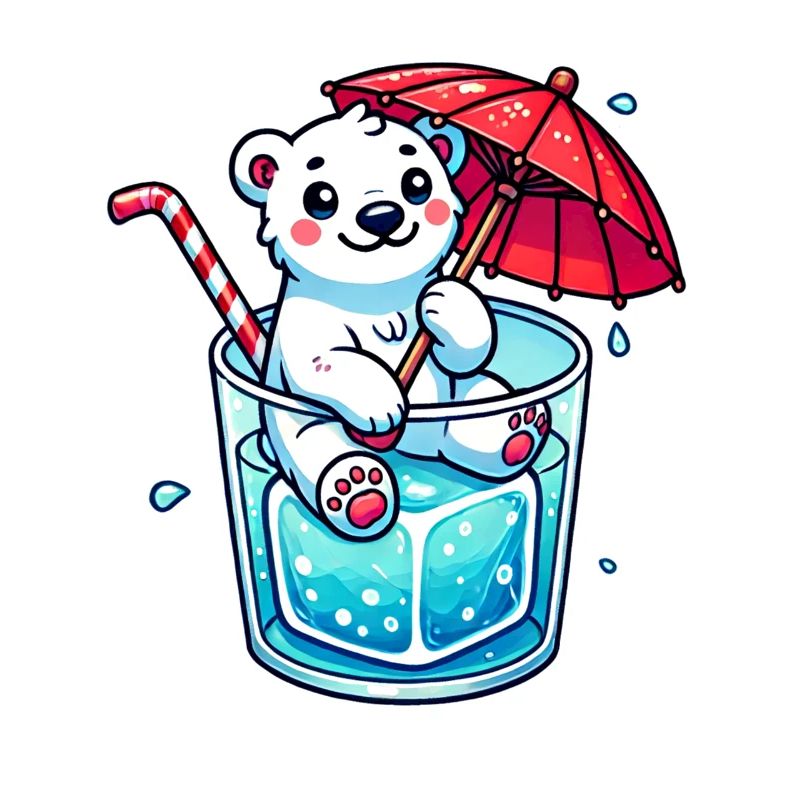 Eisbär Eiswürfel