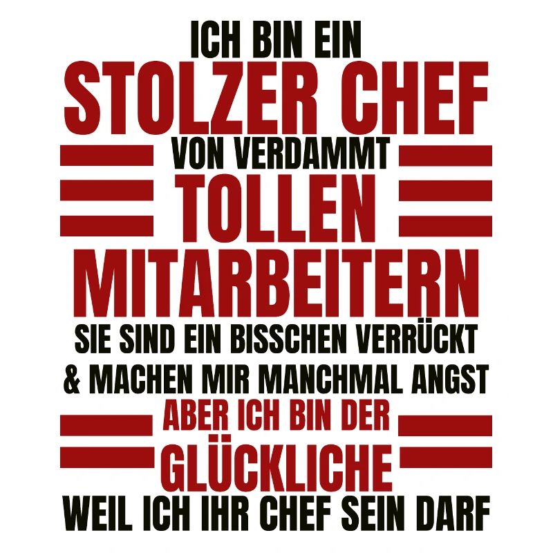 Ich Bin Ein Stolzer Chef Geburtstag Geschenk