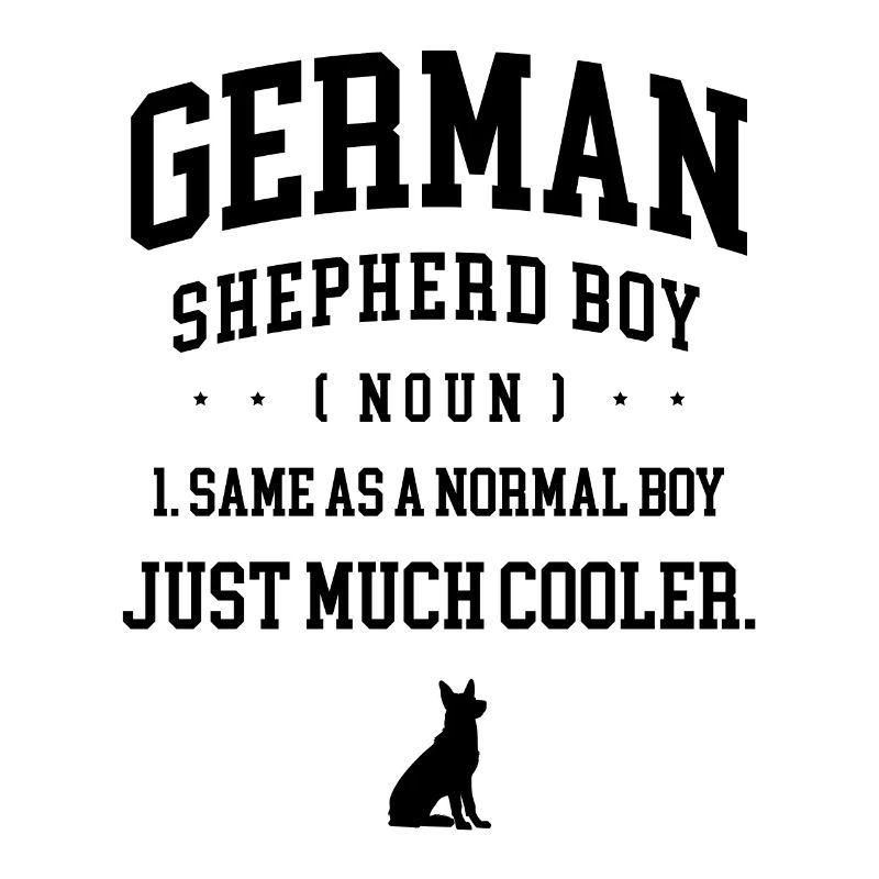 German Shepherd Boy Same As A Normal Boy Just Much