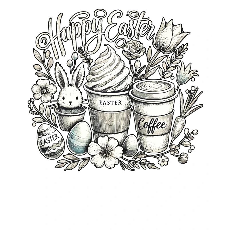 Easter Coffee Lovers Easter Bunny Coffee