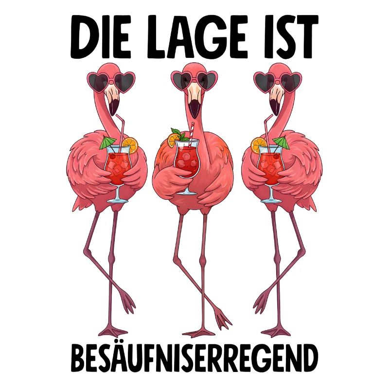 The location is drunken with flamingos