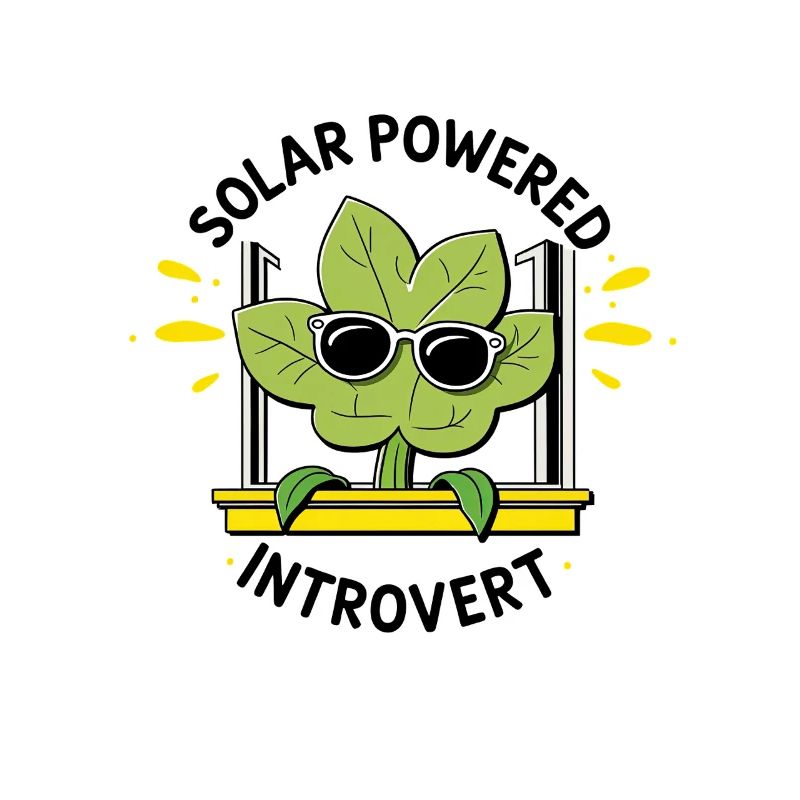 Solar Powered Introvert – Plant Joke