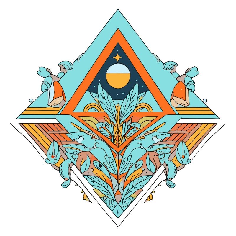 Celestial Dreamscape Geometrisches Design