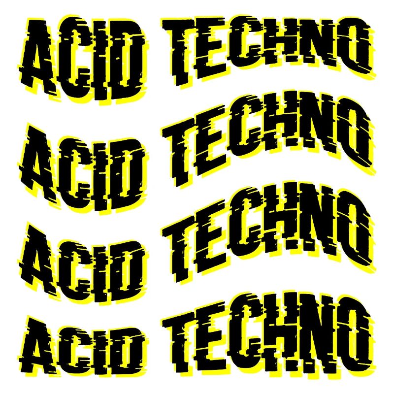 Glitch Acid Techno Repeats Neon