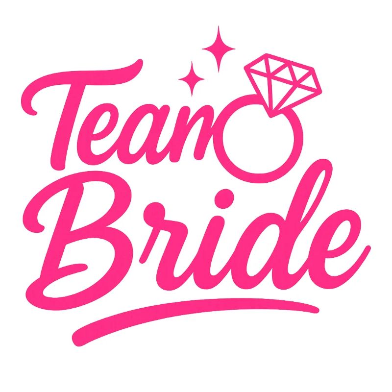Team Bride Pink Ring Script