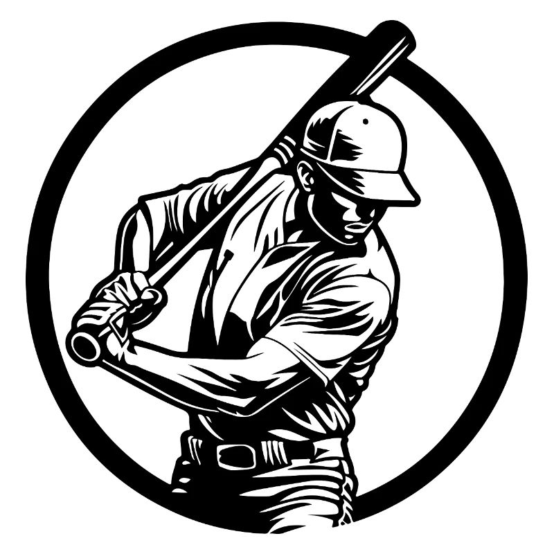 Baseball Mann Silhouette