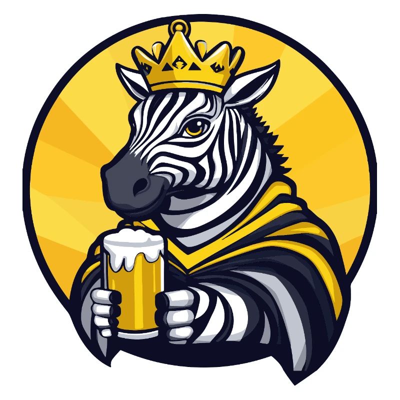Zebra Bier Lustig