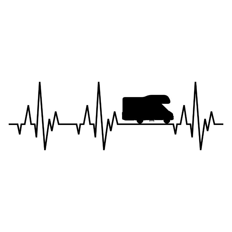 Heartbeat ECG camper caravan camper camper camper van