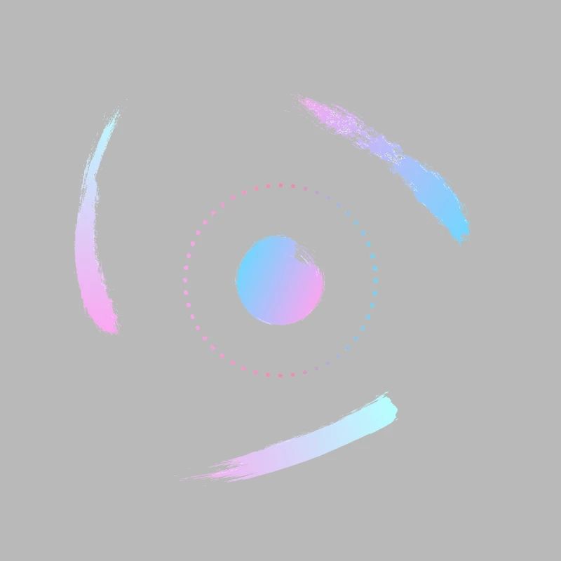 Electrons orbiting the atom