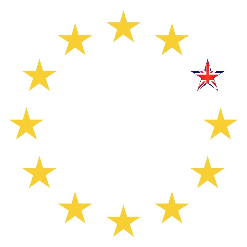 Étoiles de l’UE avec accent du drapeau britannique
