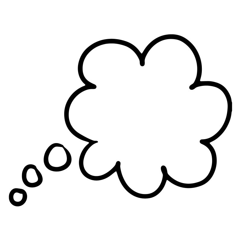 Bulle de pensée bulle de pensée thought bubble
