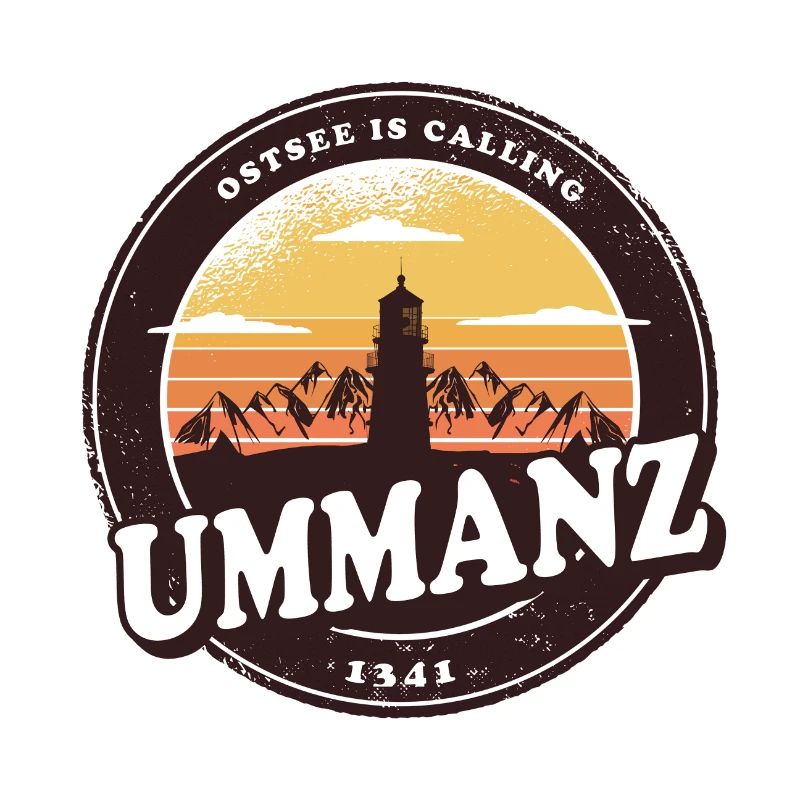 Ummanz Ostsee Leuchtturm Design / Geschenkidee