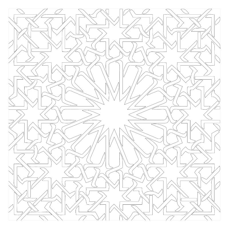 pattern maroc black and white