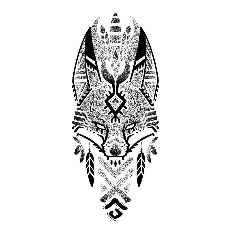 Schwarzer Drowork-Stammesfuchs