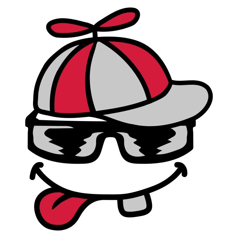 Comic Face Propeller Cap Wind Turbine