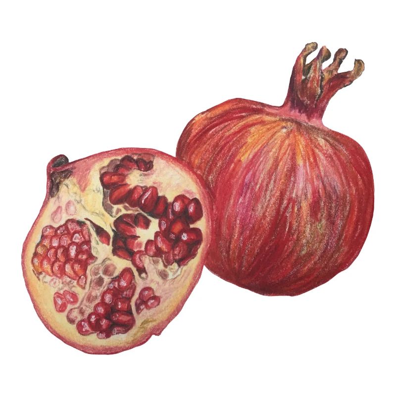 Cooking pomegranate fruit
