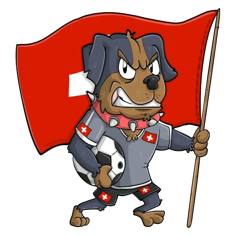 Schweizer Fan Hund