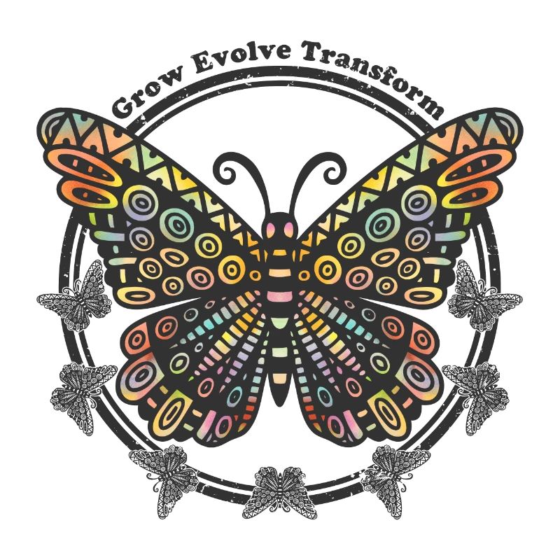 Boho Style Schmetterling - Grow Evolve Transform