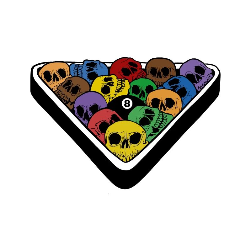 Skull billiards pool 8