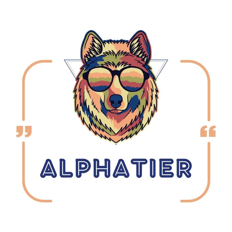 ALPHATIER Wolf Text bunt