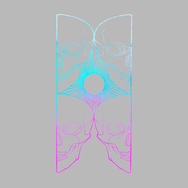 Skull art soleil couleur lining work
